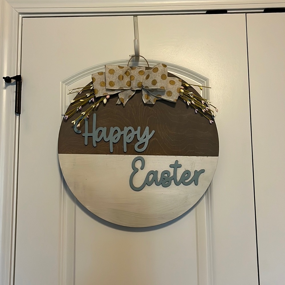 Happy Easter Wooden Door Hanger